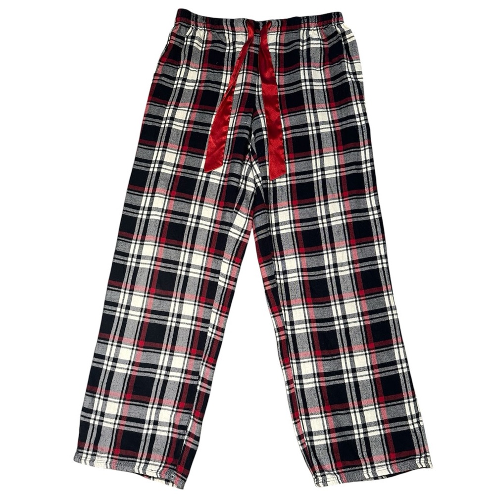 Nautica Men's Red Plaid Pajama Pants Flannel Lounge Sleep Bottoms Size Small